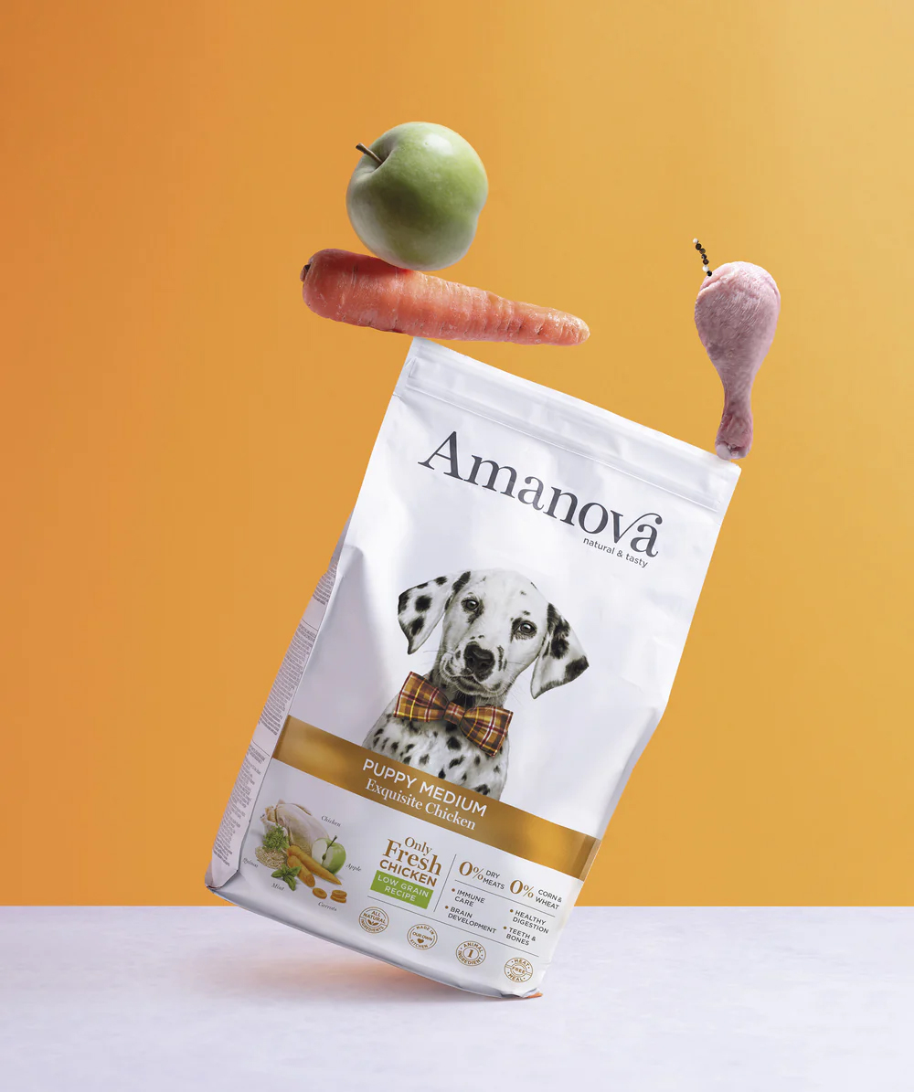 Maistelupussi Amanova dog puppy Exquisite kana & kvinoa 70g