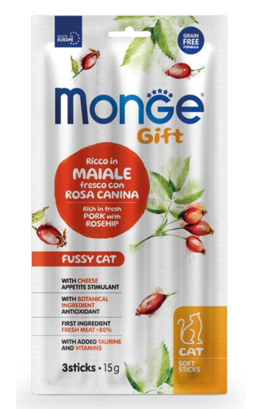 Monge Gift Softst Fussy Pork/Ros 15 g