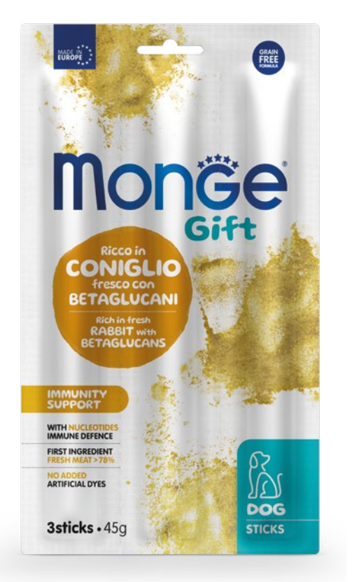 Monge Gift Dental Stick Immunit Rab/Nucl 45 g