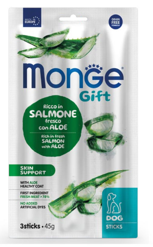 Monge Gift Dental Stick Skin Salmon/Aloe 45 g