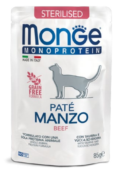 Monge cat Monoprotein nauta 85g pouch