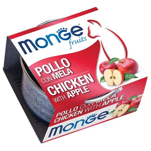 [281334] Monge cat adult Fruits Kyckling-Äpple 80g burk