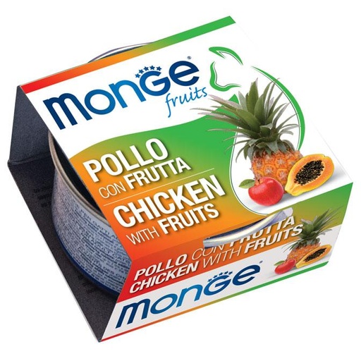 [281337] Monge cat adult Fruits Kyckling-Frukt 80g burk