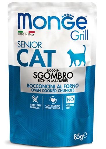 [281366] Monge cat senior Grill mackerel 85g pouch