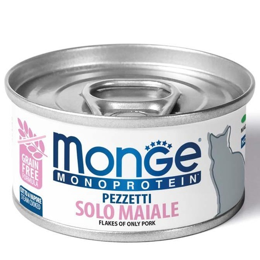[283801] Monge cat adult Monoprotein Fläskkött 80g burk