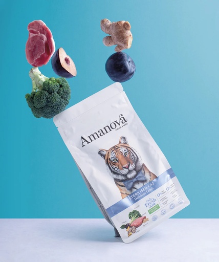[248111] Amanova cat adult Sterilised lammas & kvinoa low grain 4 kg