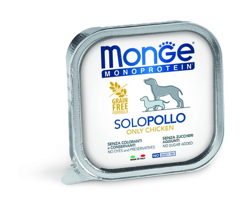 [282512] Monge dog adult Monoprotein chicken 150g tray