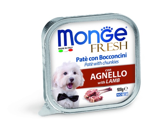 [281305] Monge dog adult Fresh Lamb 100g tray