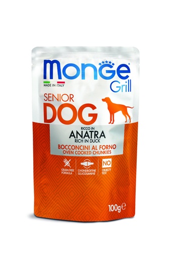 [282540] Monge dog adult Grill ankka 100g påse